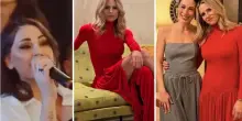Michelle Hunziker, gli invitati vip e i look del compleanno: l'abito rosso riciclato, il jumpsuit (da 1350 euro) di Aurora Ramazzotti e il maglione di Ilary Blasi
