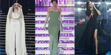 Sanremo 2026, pagelle look serata cover: Bianca Balti sirena vintage (8), Arisa santa addolorata (6), la giarrettiera di Belen (7)
