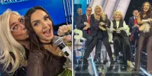 Elettra Lamborghini show con Mara Venier: &laquo;Mi sono fatta il c*lo tre mesi&raquo;. Il telefono comparso dal fondoschiena e la festa rovinata a Leclerc
