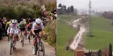 Strade Bianche Donne 2026, le cicliste sbagliano strada e finiscono in un sentiero di campagna