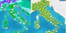 Meteo, primo weekend di primavera con il freddo (e temperature sotto la media): neve sul Vesuvio e in Umbria