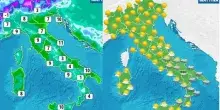 Meteo, primo weekend di primavera con temperature sotto la media: neve sul Vesuvio e in Umbria