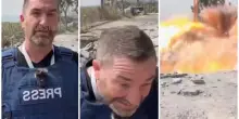 Giornalista inglese israeliano ferito da un missile in Libano: l'esplosione (a pochi metri) durante il collegamento in diretta