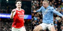 Arsenal-Manchester City: dove vederla gratis (in chiaro), orario e formazioni ufficiali della finale di Carabao Cup