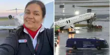 Incidente aereo New York, hostess catapultata per 100 metri e ritrovata viva attaccata al sedile
