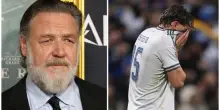 Italia fuori dai Mondiali, Russell Crowe: &laquo;&Egrave; un'alba buia, mi sento male per la nazione&raquo;