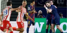 Champions, Psg-Liverpool 2-0, Barcellona-Atletico 0-2: Julian e Sorloth per i colchoneros, Dou&eacute; e Kvara per i parigini. Cosa &egrave; successo