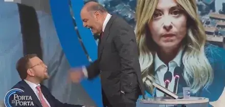 Bruno Vespa furioso con Provenzano, urla in studio a Porta a Porta: &laquo;Questo non glielo consento&raquo;