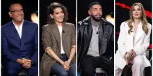 Belve, le pagelle look: Carlo Conti cronometrista (7), Francesco Chiofalo zarro (5), Giulia Michelini acqua e sapone (6), Francesca Fagnani regina (9+)