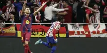 Atletico Madrid-Barcellona 1-2 (3-2), le pagelle: Lookman (7) il gol che vale la semifinale, Yamal (7) non basta, Musso (7) decisivo
