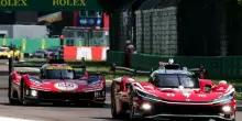 Ferrari e Toyota danno spettacolo ad Imola per l'apertura del WEC: i giapponesi precedono di un soffio la Rossa