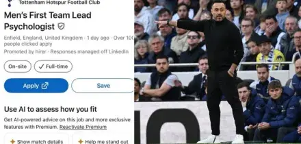 Il Tottenham cerca uno psicologo, l'annuncio su LinkedIn: ecco i requisiti richiesti