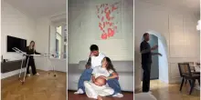 Natalia Paragoni, la casa "japandi" a Milano: la boiserie, le finestre ad arco e la tela con le impronte della famiglia. Il nido d'amore con Andrea Zelletta