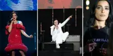 Concertone, pagelle look: Emma pantera nera (8), Fulminacci al catasto (6), Ditonellapiaga rosso fastidio (7), Levante presidenziale (7)