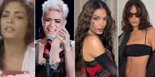 Elodie compie 36 anni. Come &egrave; cambiata: la timidezza a X Factor, il pixie cut rosa di Amici, la bodysuit era e i presunti ritocchini