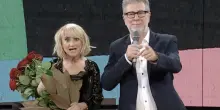 Luciana Littizzetto a Domenica In, spunta un videomessaggio di Fazio. E lei esulta: &laquo;Fabio siamo tornati in Rai&raquo;
