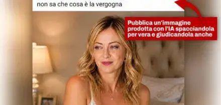 Giorgia Meloni posta la foto generata con l?IA: &laquo;Strumento pericoloso, io posso difendermi ma altri no&raquo;