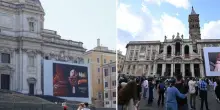 Santa Maria Maggiore, si riaccende la protesta per la pubblicit&agrave; sulla Basilica: &laquo;Stop alla mercificazione&raquo;