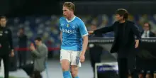 Napoli, infortunio De Bruyne: il belga out contro il Bologna