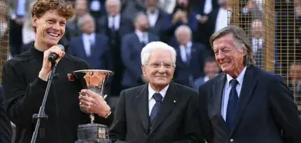 Sinner padrone di Roma 50 anni dopo Adriano Panatta e completa il Career Golden Masters