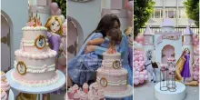 Sophie Codegoni, la festa per i 3 anni di C&eacute;line Blue a tema principesse: &laquo;Ho sorriso tutto il giorno con le lacrime negli occhi&raquo;