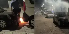 Napoli, bombe carta e fuochi d'artificio per la festa della prima comunione: auto danneggiate