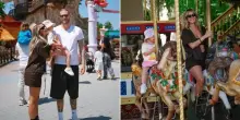 Diletta Leotta, weekend a Gardaland con Loris Karius e la figlia Aria dopo la nascita del nuovo beb&egrave;. Ma Leonardo non c'&egrave;
