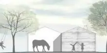 Famiglia nel bosco, la nuova casa pronta in sei mesi: 70 metri quadri con camere, bagno, soggiorno e cucina tutti ecosostenibili
