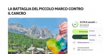 Ha un tumore al cervello a 7 anni, tutto il paese delle Dolomiti si mobilita con una raccolta fondi: &laquo;Diamo una speranza a Marco&raquo;