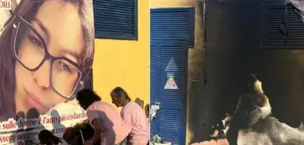Omicidio di Martina Carbonaro, l?ultimo sfregio: incendiato lo striscione in sua memoria