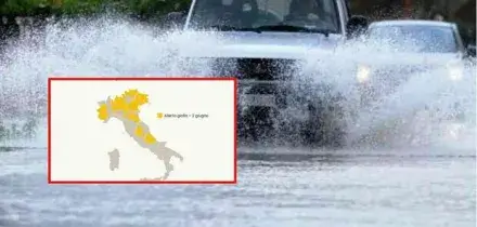 Maltempo, domani scatta l'allerta meteo in 8 regioni per forti temporali: ecco dove