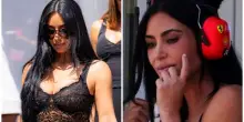 Kim Kardashian al Gp di Monaco per il fidanzato Lewis Hamilton: l'arrivo con lo yacht, il look trasparente e le cuffie della Ferrari
