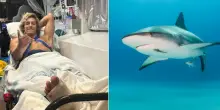 &laquo;Morso all'improvviso da uno squalo, che mi ha trascinato sott'acqua. Sono vivo grazie alla mia reazione lucida&raquo;