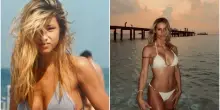 Michelle Hunziker e la foto al mare a 17 anni: l'impressionante somiglianza con Aurora Ramazzotti