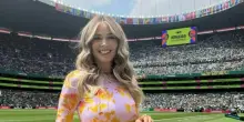 Diletta Leotta ai Mondiali 2026: ritorno a bordo campo dopo la nascita di Leonardo e foto con i campioni