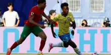 Brasile-Marocco 1-1, pagelle: Vinicius (7) prima prodezza, Bouaddi (6,5) personalit&agrave;, Saibari (7) gol di qualit&agrave;