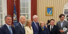 Renzi con Obama-Clinton, Schlein vola da Ursula. Conte: alleanza a pi&ugrave; formati