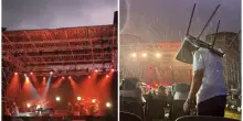 Tempesta improvvisa al concerto di Cocciante, 4mila spettatori in fuga e spettacolo annullato: &laquo;Scene di panico&raquo;