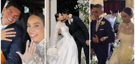 Paola di Benedetto e Raoul Bellanova sposi: la location romantica, l'abito principesco di lei e l'emozione di lui. ?&laquo;Marito e moglie&raquo;
