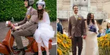 Francesca Michielin si &egrave; sposata. Le foto del matrimonio a sorpresa: i due look della sposa, la chiesa piena di girasoli, il ruolo speciale dei nonni e la dedica finale
