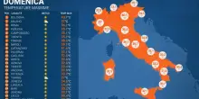 Caldo africano, oggi il picco: la mappa delle citt&agrave; pi&ugrave; calde. E quando si abbasseranno le temperature