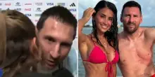 Messi e il "triangolo" con la moglie e una giornalista: il bacio durante l'intervista e il fastidio di Antonela Roccuzzo