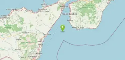 Terremoto nello Stretto di Messina di magnitudo 3.7, scossa avvertita fino in Calabria