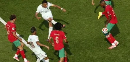 Francia-Marocco 2-0, le pagelle: Mbapp&eacute; (7) gol spettacolare dopo il rigore sbagliato, Dembel&eacute; (7,5) c'&egrave; sempre, Bounou (7) non basta