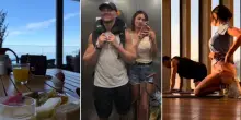 Belen Rodriguez, fuga d'amore con Gaetano Fidanzati: &laquo;Non servono parole&raquo;. Allenamenti al tramonto e colazioni vista mare