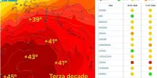 Caldo estremo, prossima settimana picchi di 42 gradi: ecco quando, quanto dura e la mappa delle zone pi&ugrave; colpite