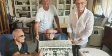 Vinicio, l'abbraccio degli ex azzurri