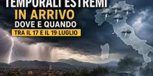 Temporali estremi, dove e quando: Torino, Milano, Roma, Napoli, Bergamo: ecco le citt&agrave; pi&ugrave; a rischio