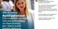 Mario Roggero, Meloni: &laquo;Chi commette reati non pu&ograve; essere risarcito da chi si &egrave; difeso. Basta paradossi&raquo;