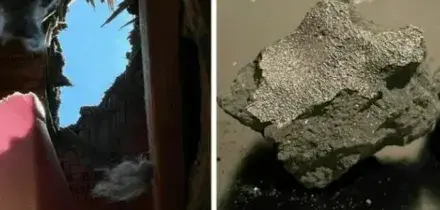 Un meteorite sfonda il tetto di una casa e precipita in camera da letto